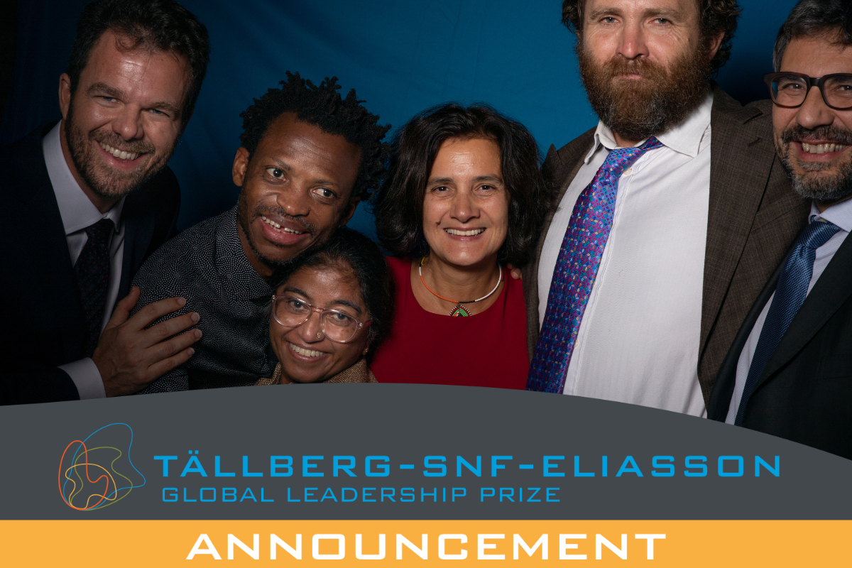 Announcement: The Tällberg-SNF-Eliasson Global Leadership Prize