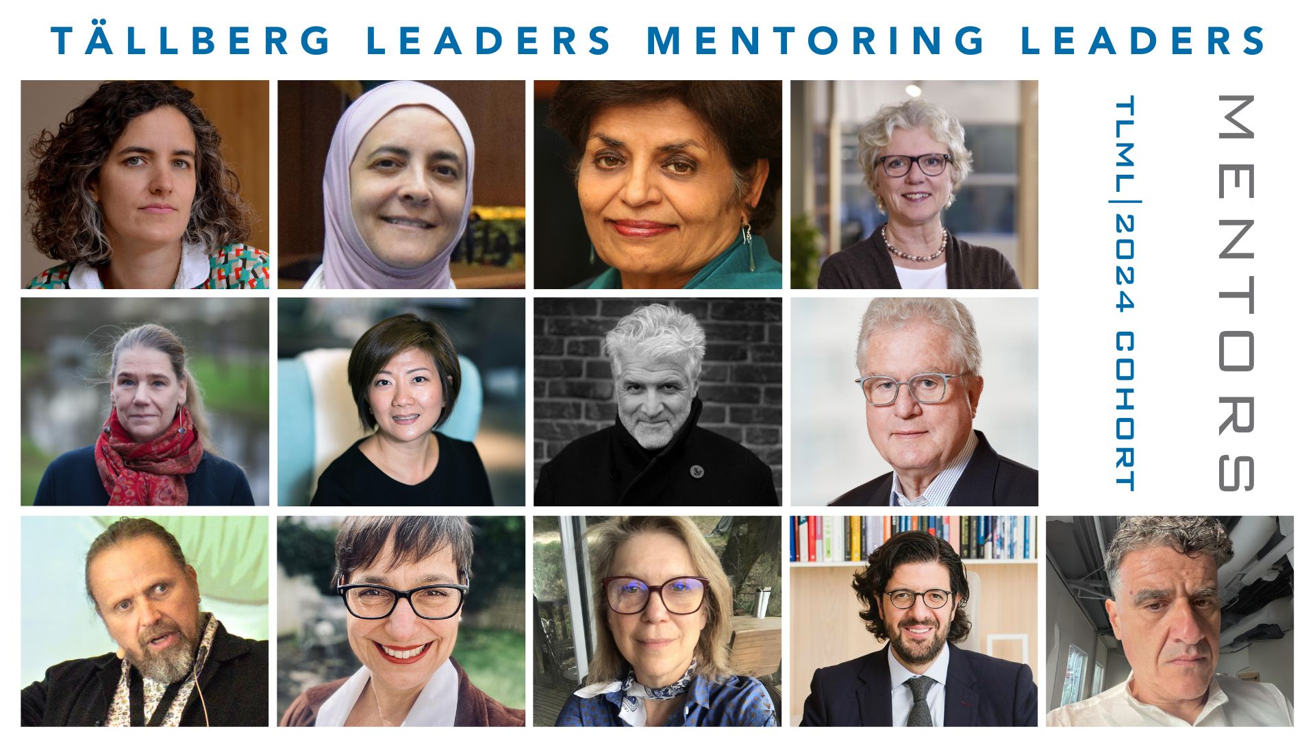 The Tällberg Foundation Announces Mentors for 2024 Tällberg Leaders Mentoring Leaders Initiative